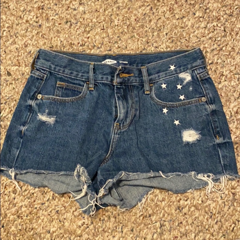 Boyfriend jean shorts